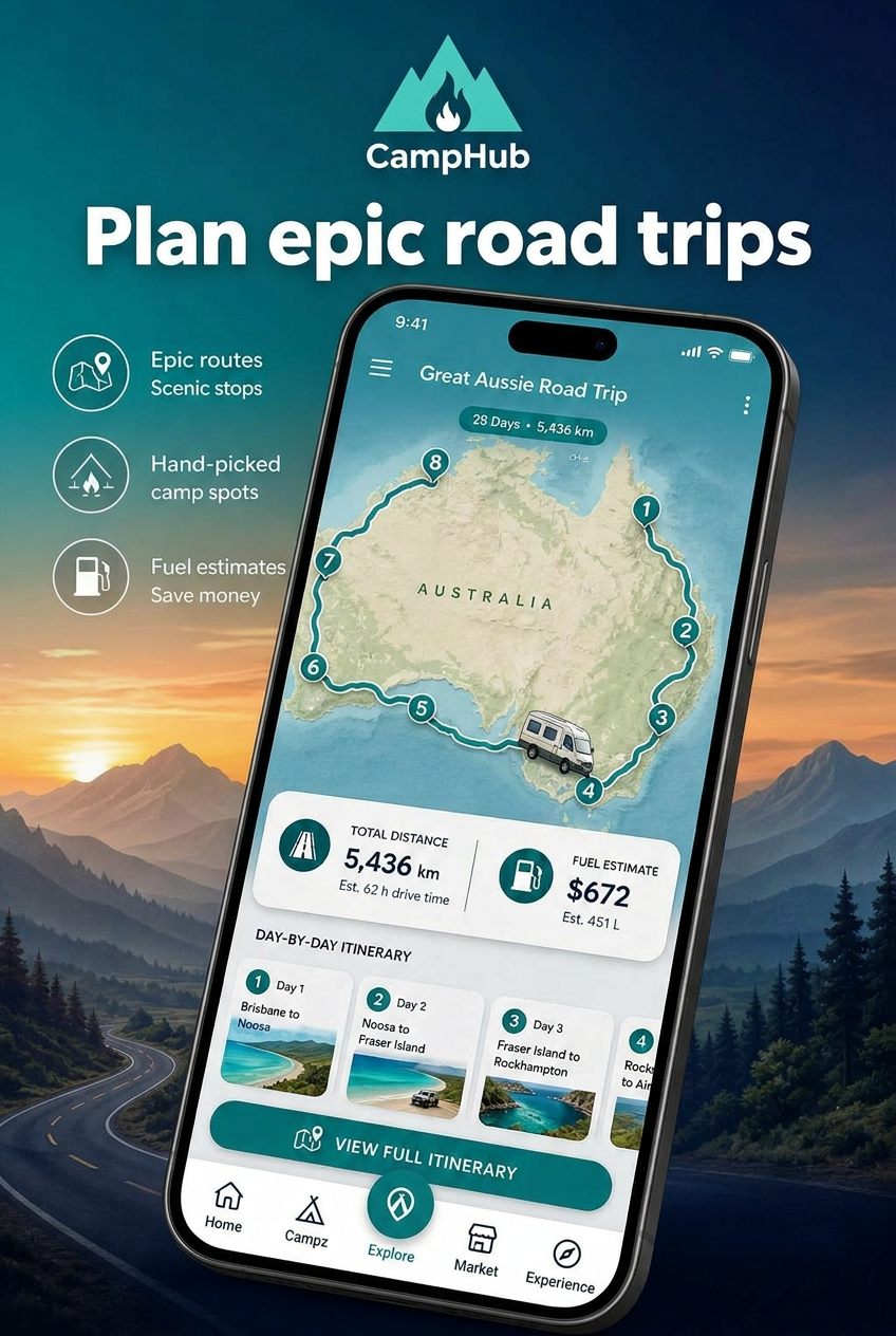 Plan epic road trips with CampHub.